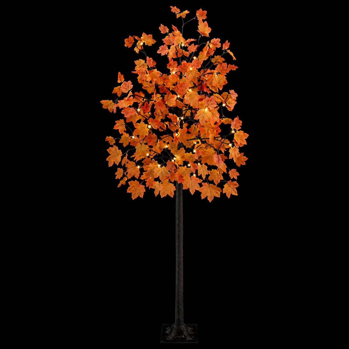 LED klevo Kalėdų eglutė Ruda 210 cm Plastmasė 144 LED