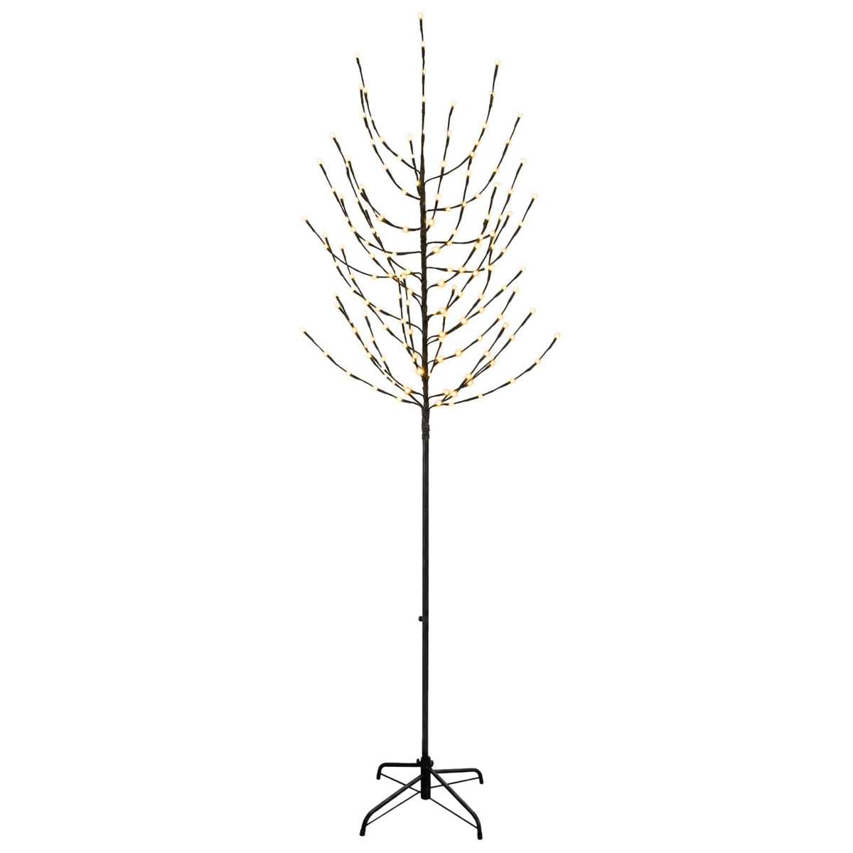 LED Kalėdų medis Juoda 47 x 210 cm Plienas 180 LED