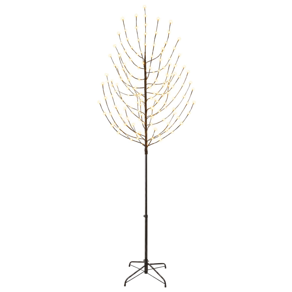 LED Kalėdų medis Juoda 47 x 240 cm Plienas 220 LED