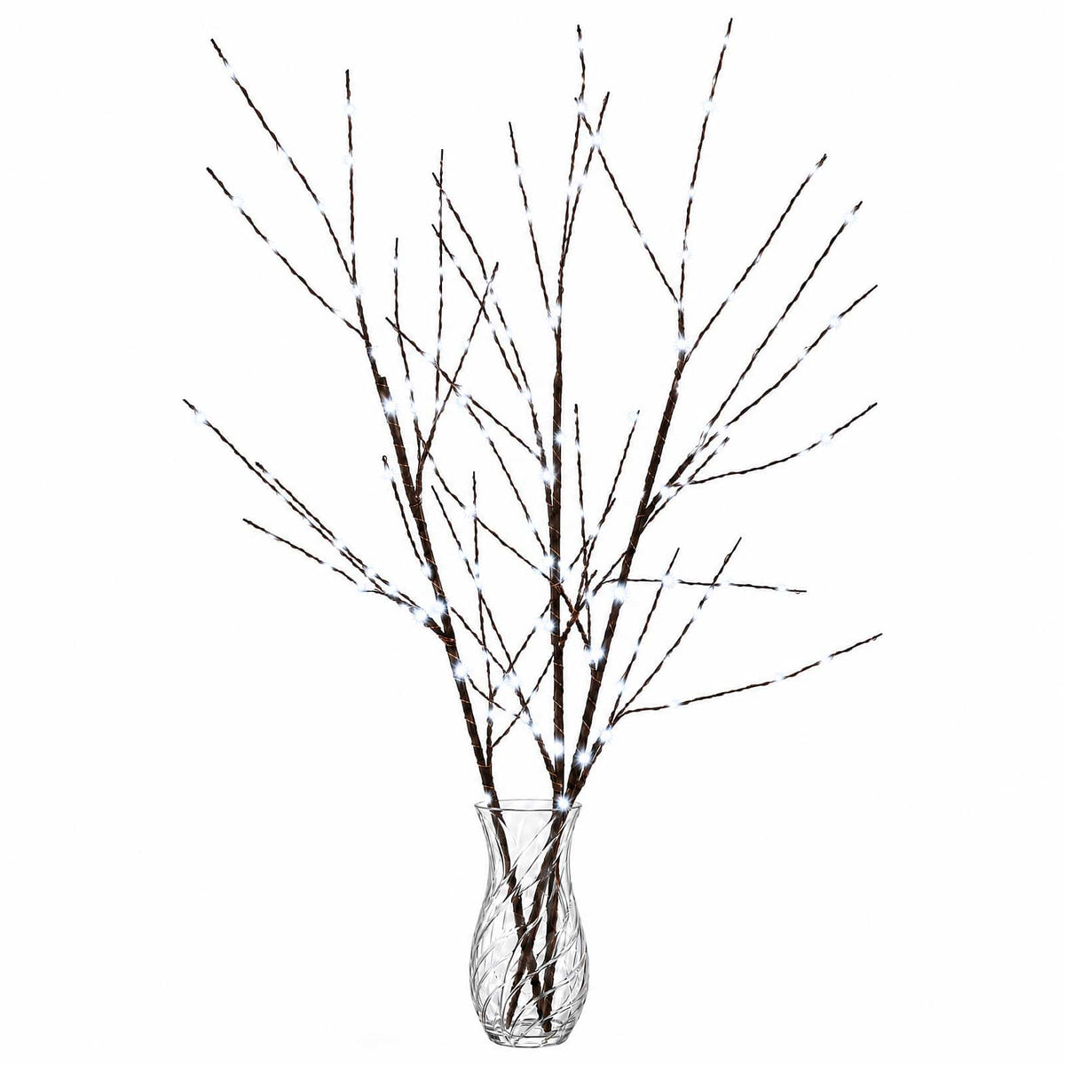 LED varinių šakų kalėdinė dekoracija 3 vnt. Ruda 62 cm Plienas