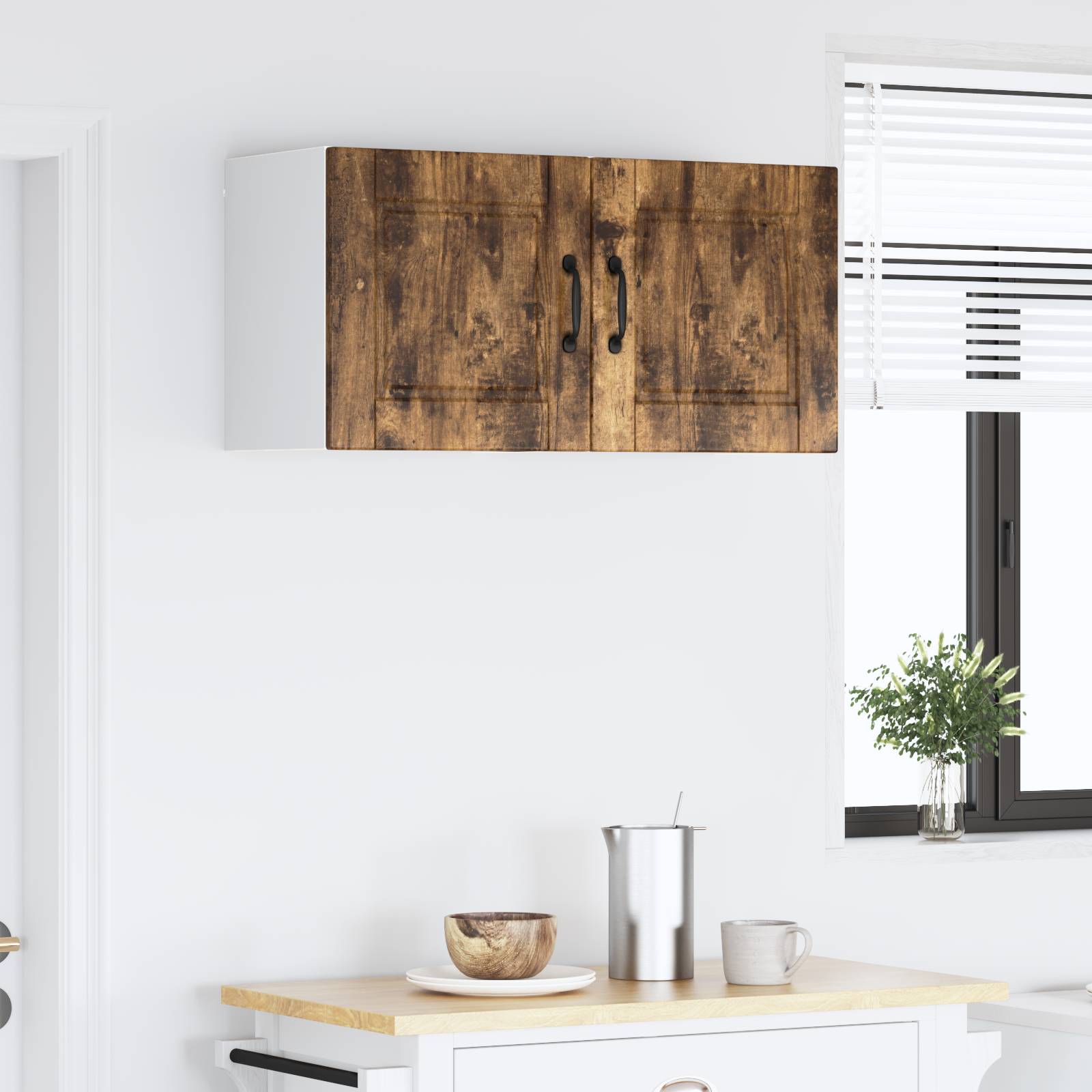 Kitchen cabinet 2 pcs Smoked oak 40 x 31 x 40 cm