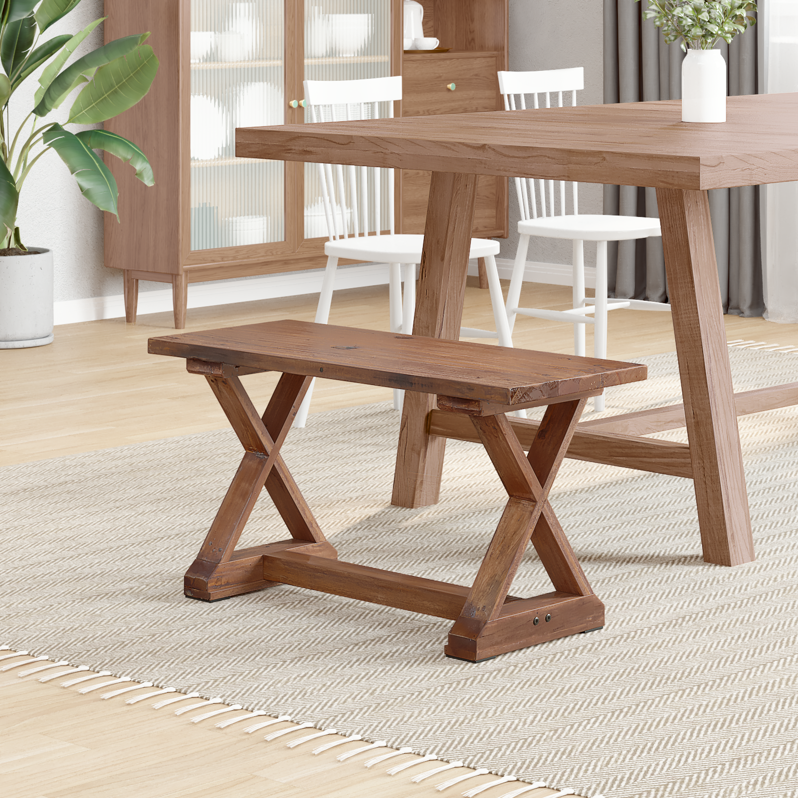 Sols Natural 85 x 35 x 45 cm Pārstrādāta masīvkoksne
