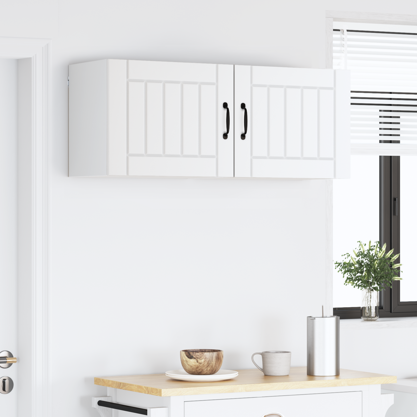 Wall Kitchen Cabinet 2 pcs White 50 x 31 x 40 cm