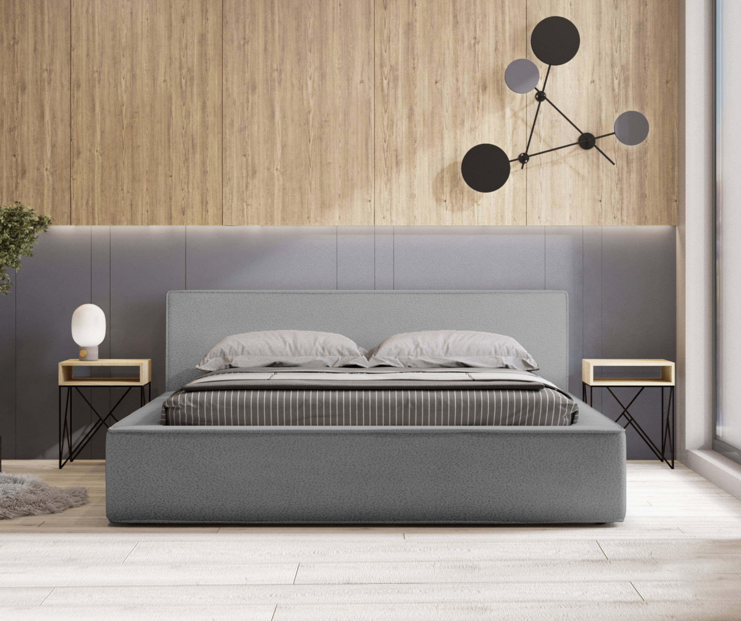 Lova BERNAND, tamsiai pilka struktūrinė
