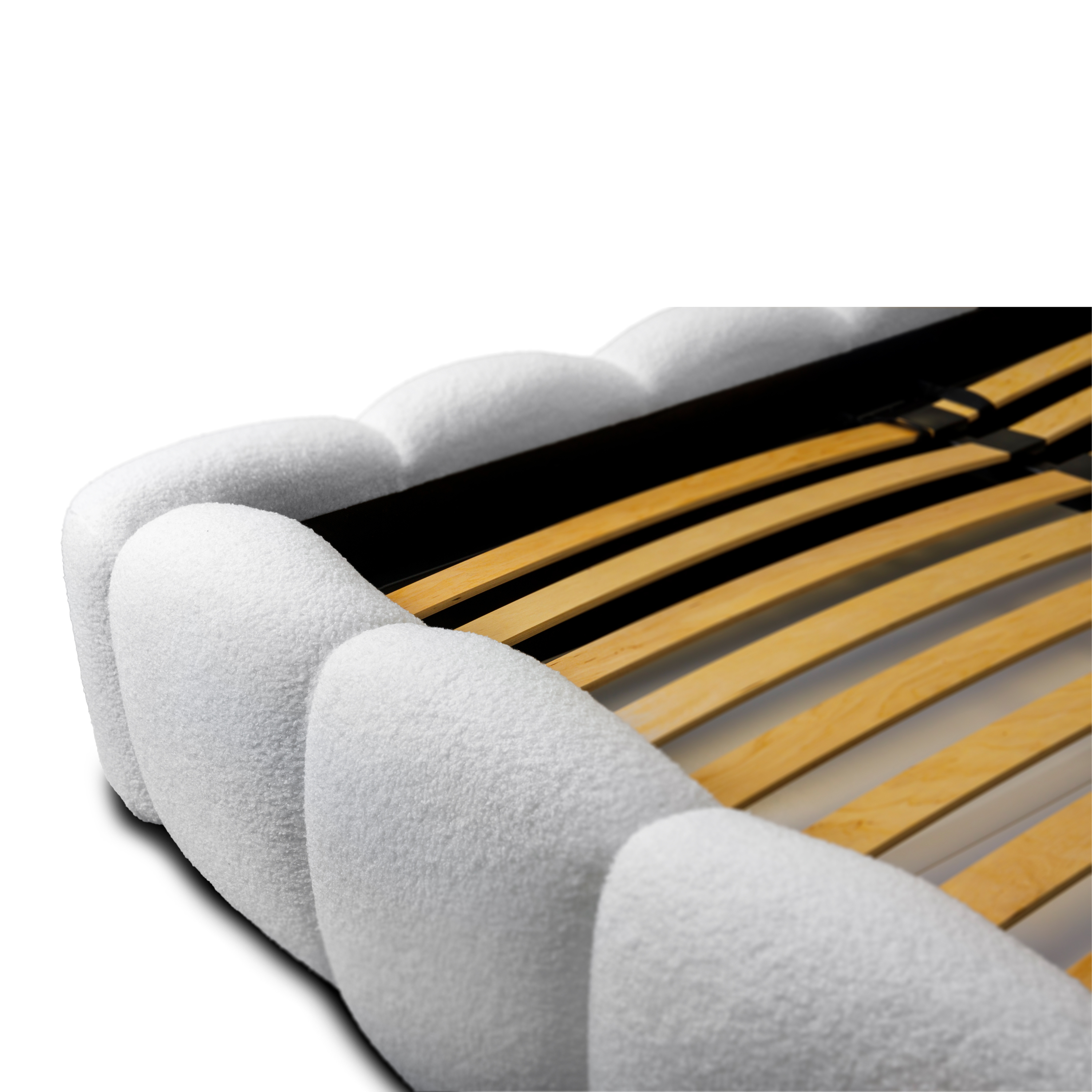 Miegamojo lova JASMIJA, balta quelle