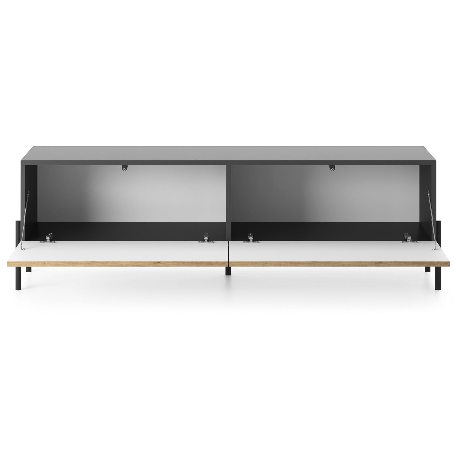 TV staliukas LAMMELO, juodas, 140 cm