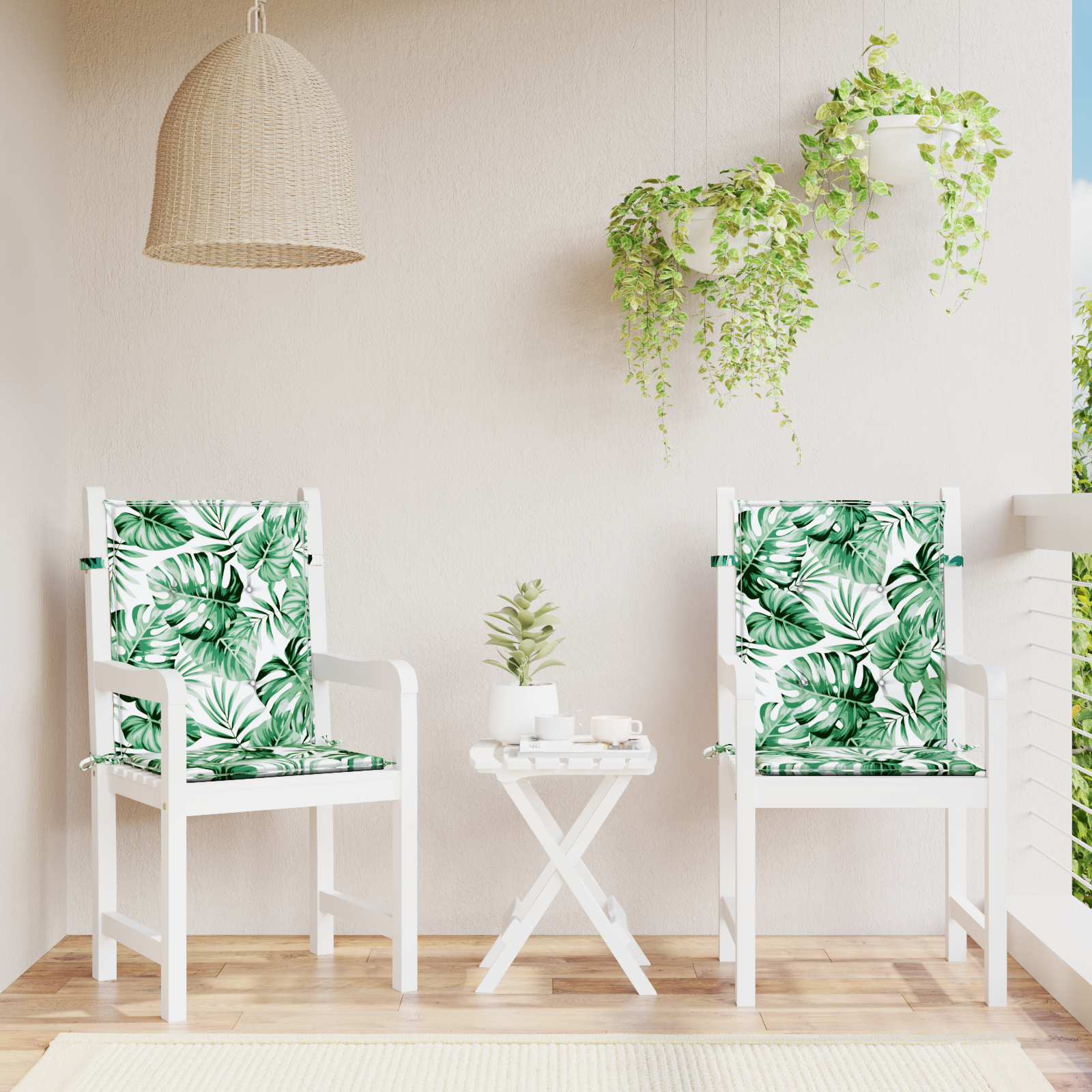 Atlošo pagalvėlės Lapelis 2 pcs Lapų raštas 100 x 50 x 3 cm