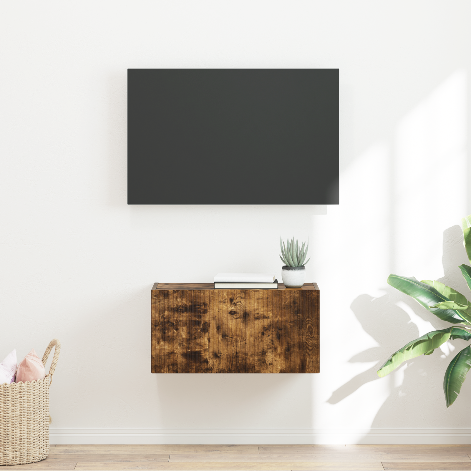 TV sienas skapītis Dūmu ozols 60 x 31 x 29,5 cm