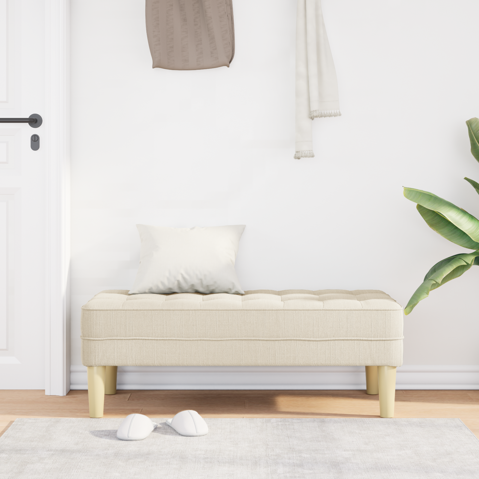suoliukas su pagalve Linas 113 x 57 x 39 cm audinys