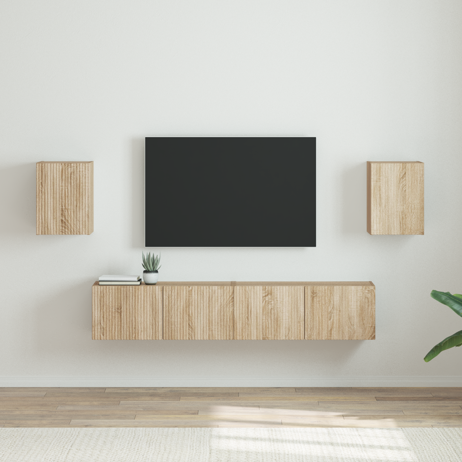 TV sieninė spintelė 2 pcs Sonoma 30 x 31 x 40 cm