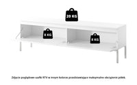 TV spintelė SVEN, juoda, 150 cm, auksinės kojos
