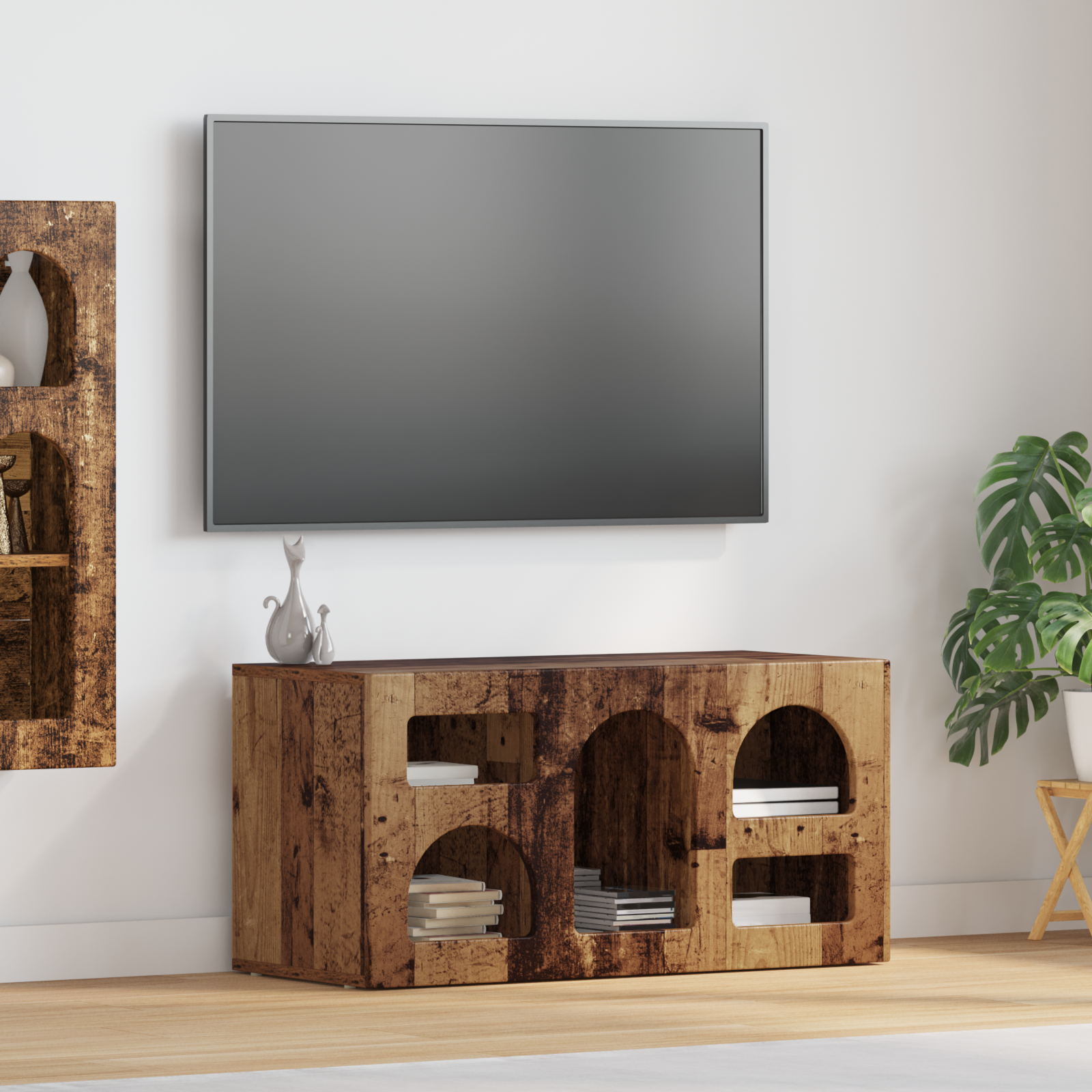 TV Cabinet Old Wood 80 x 35 x 40 cm