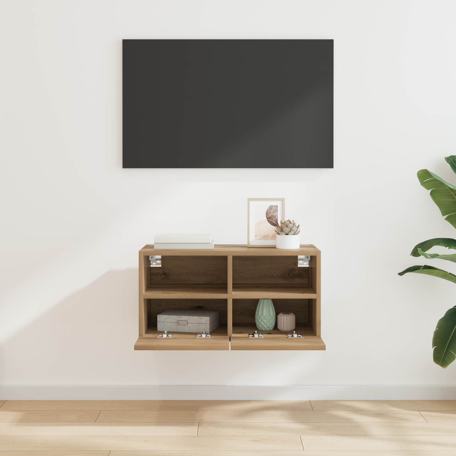 TV sieninė spintelė Amatininkų ąžuolas 60 x 30 x 30 cm