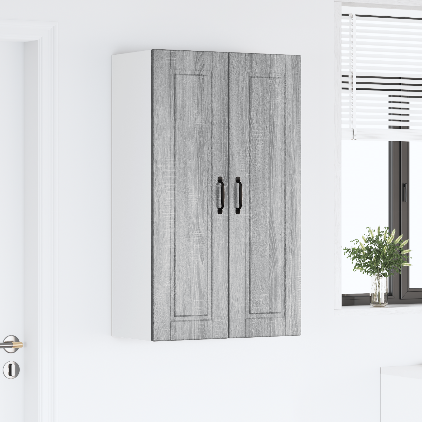 Virtuvės spintelė su lentyna Pilkas Sonoma 60 x 31 x 100 cm