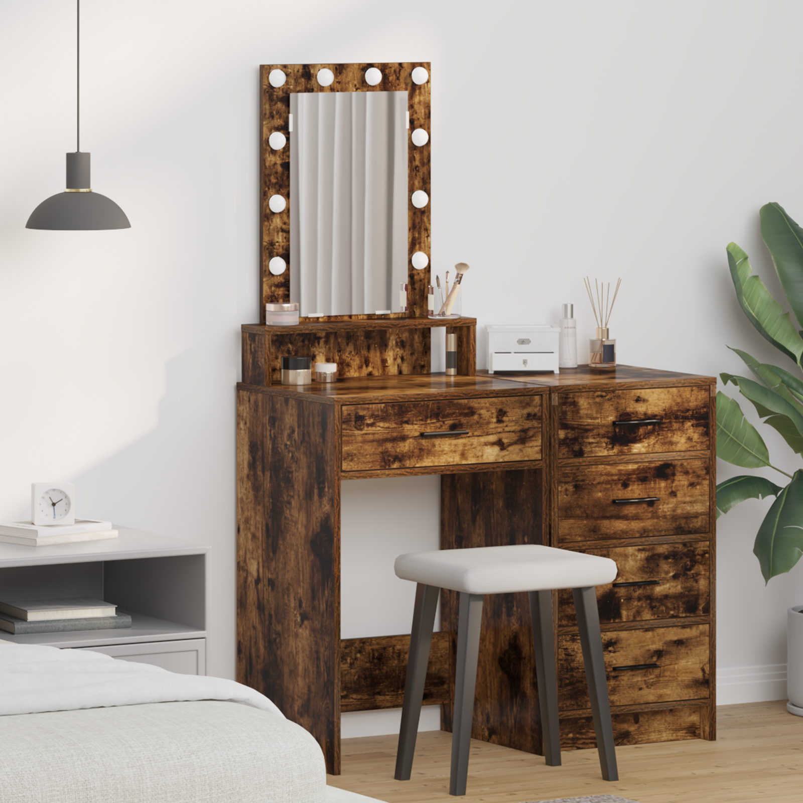Dressing Table Brown 50 x 41 x 140 cm Engineered Wood