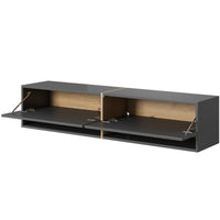 TV staliukas MIRRGO, grafito, 140 cm