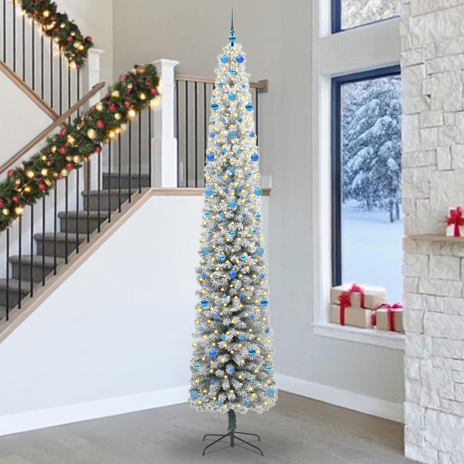 Dirbtinė Kalėdų eglutė AURORA DREAM, Žalia 300 cm. , plienas , plastikas