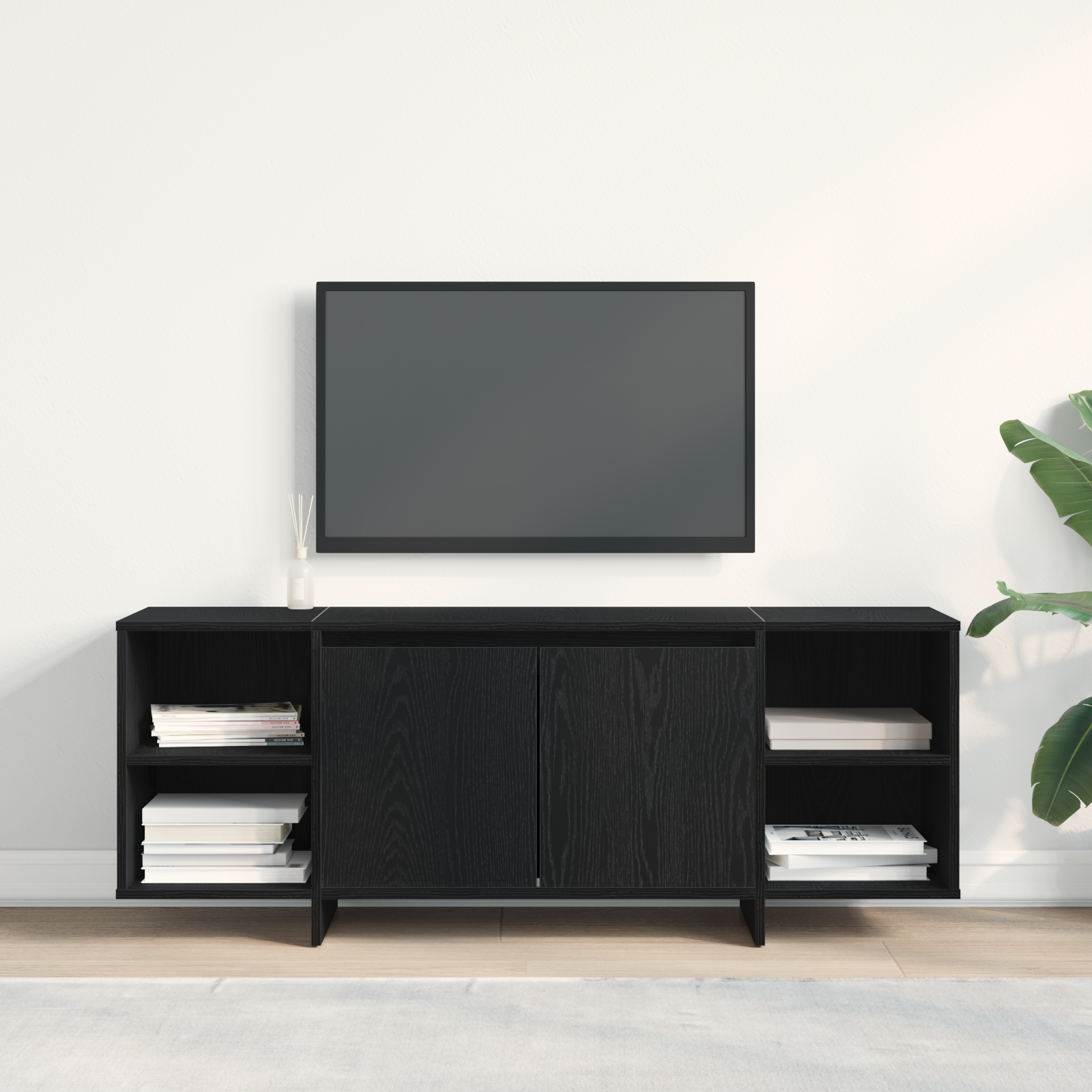 TV skapis melns ozols 120 x 30 x 40,5 cm