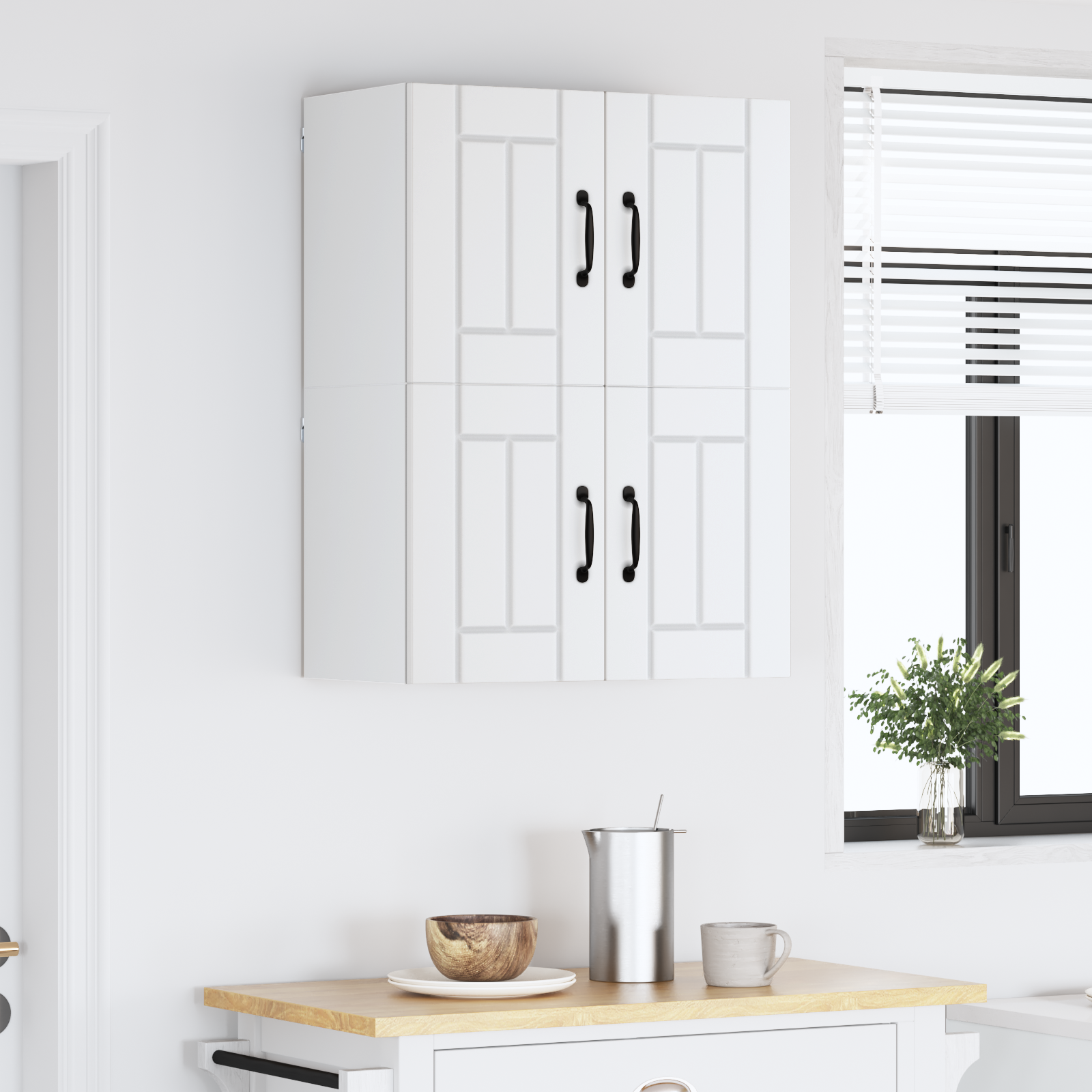 Kitchen Wall Cabinet 2 pcs White 60 x 31 x 40 cm