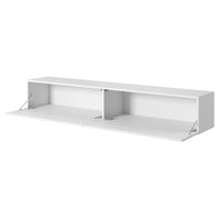 TV staliukas VELDIO, balta, 175 cm, pakabinamas