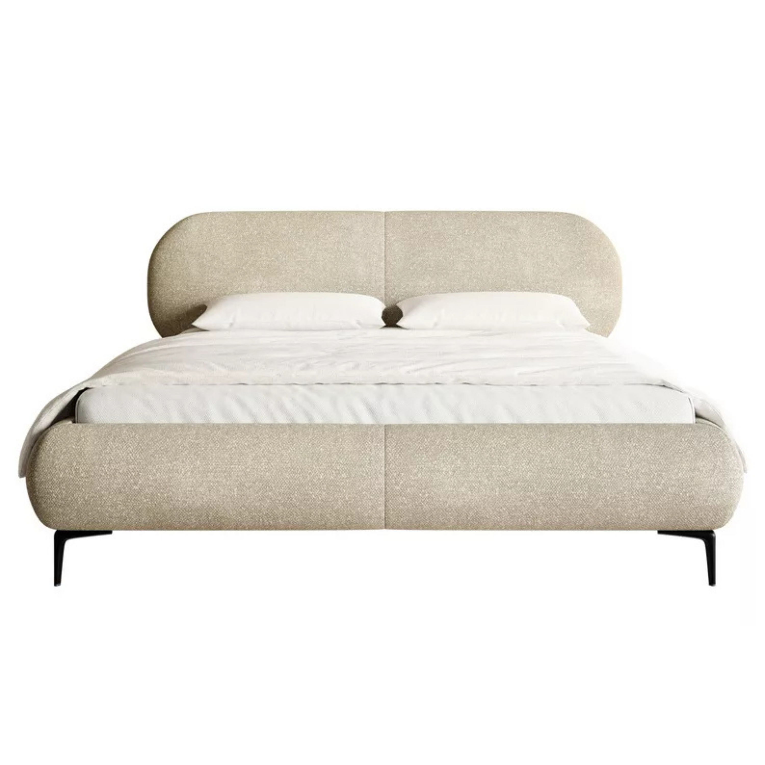 Bedroom bed VELORA, sand/beige