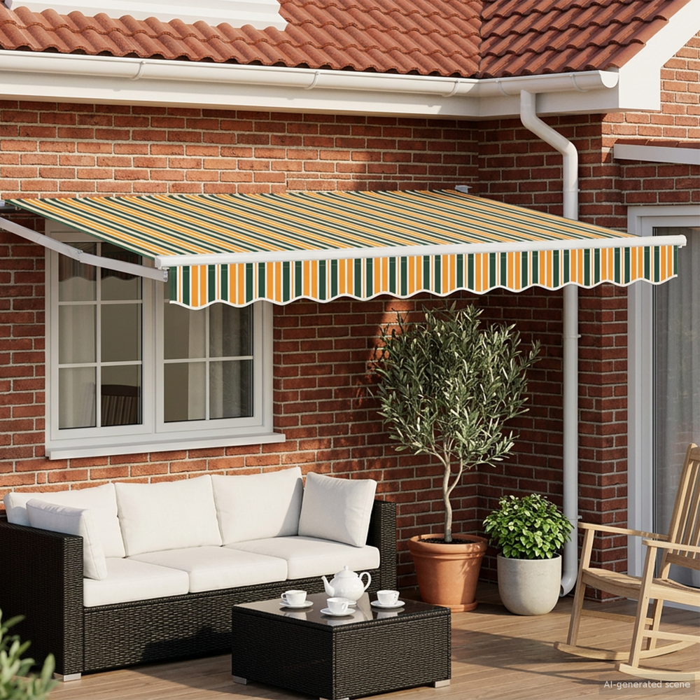 Rankinė ištraukiama markizė su LED 3,5 x 2,5 m