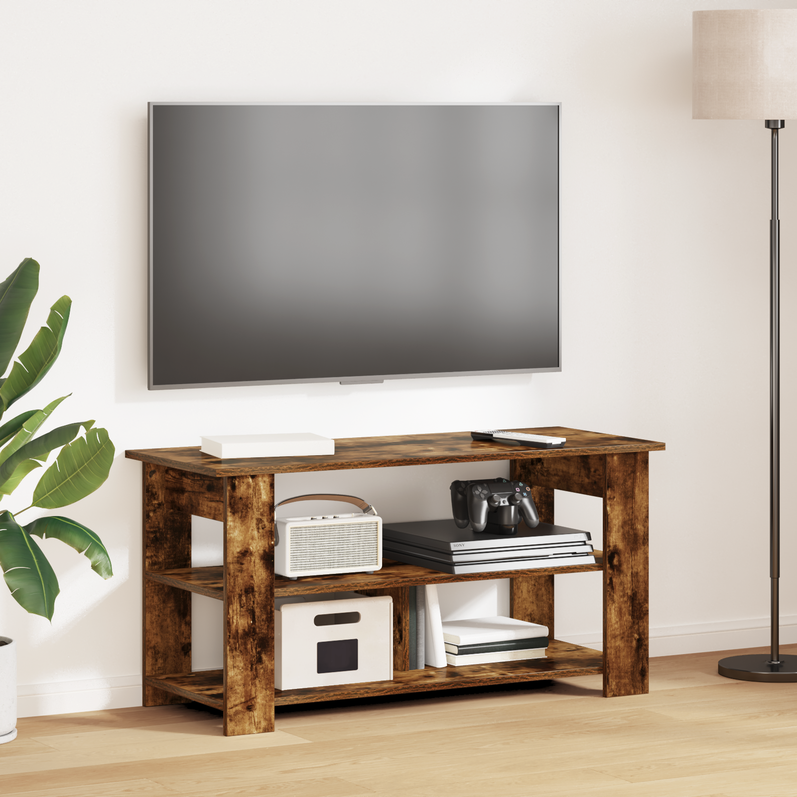 Televizora statīvs Dūmains ozols 100 x 40 x 50 cm