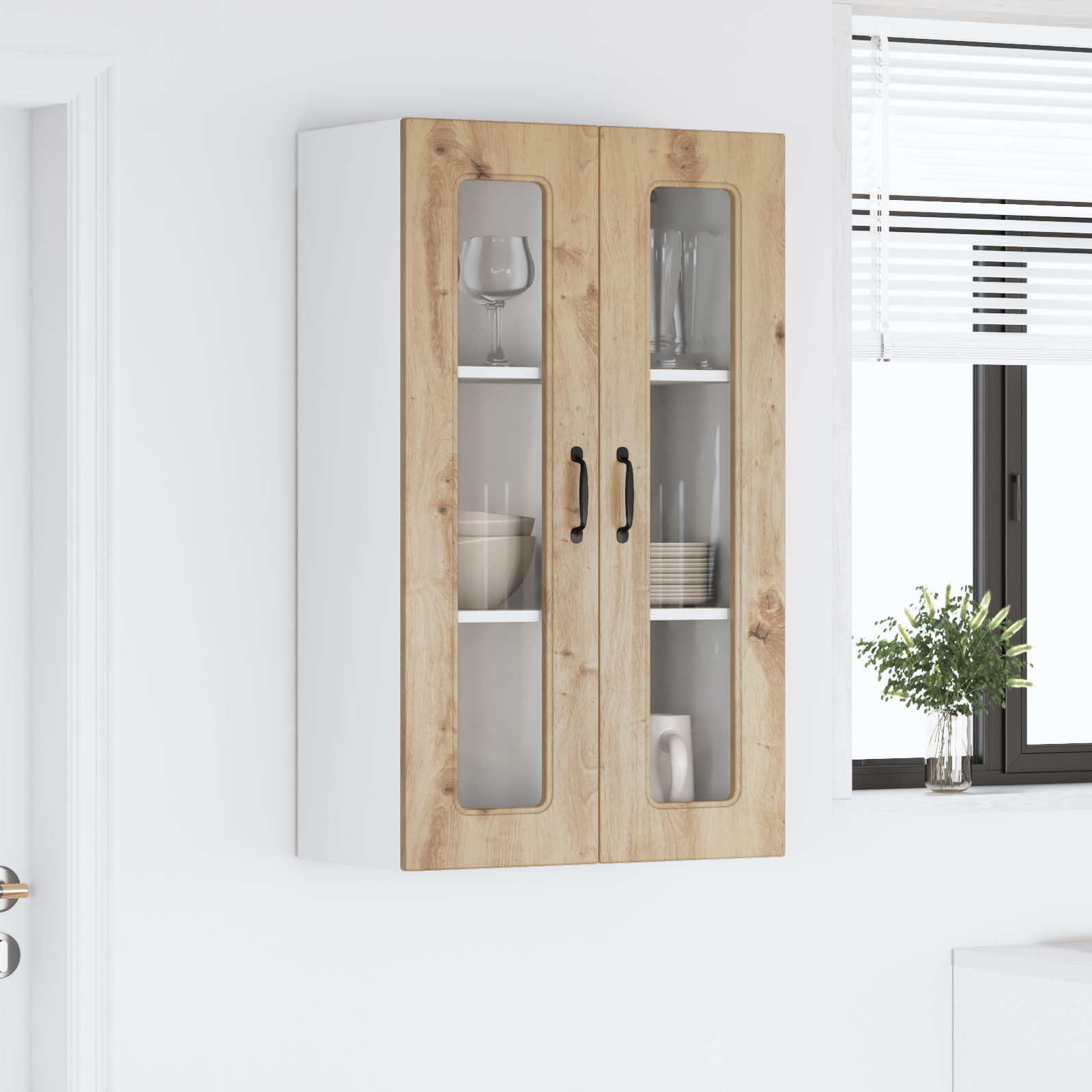Virtuvės sieninė spintelė Amatininkų ąžuolas 60 x 31 x 100 cm