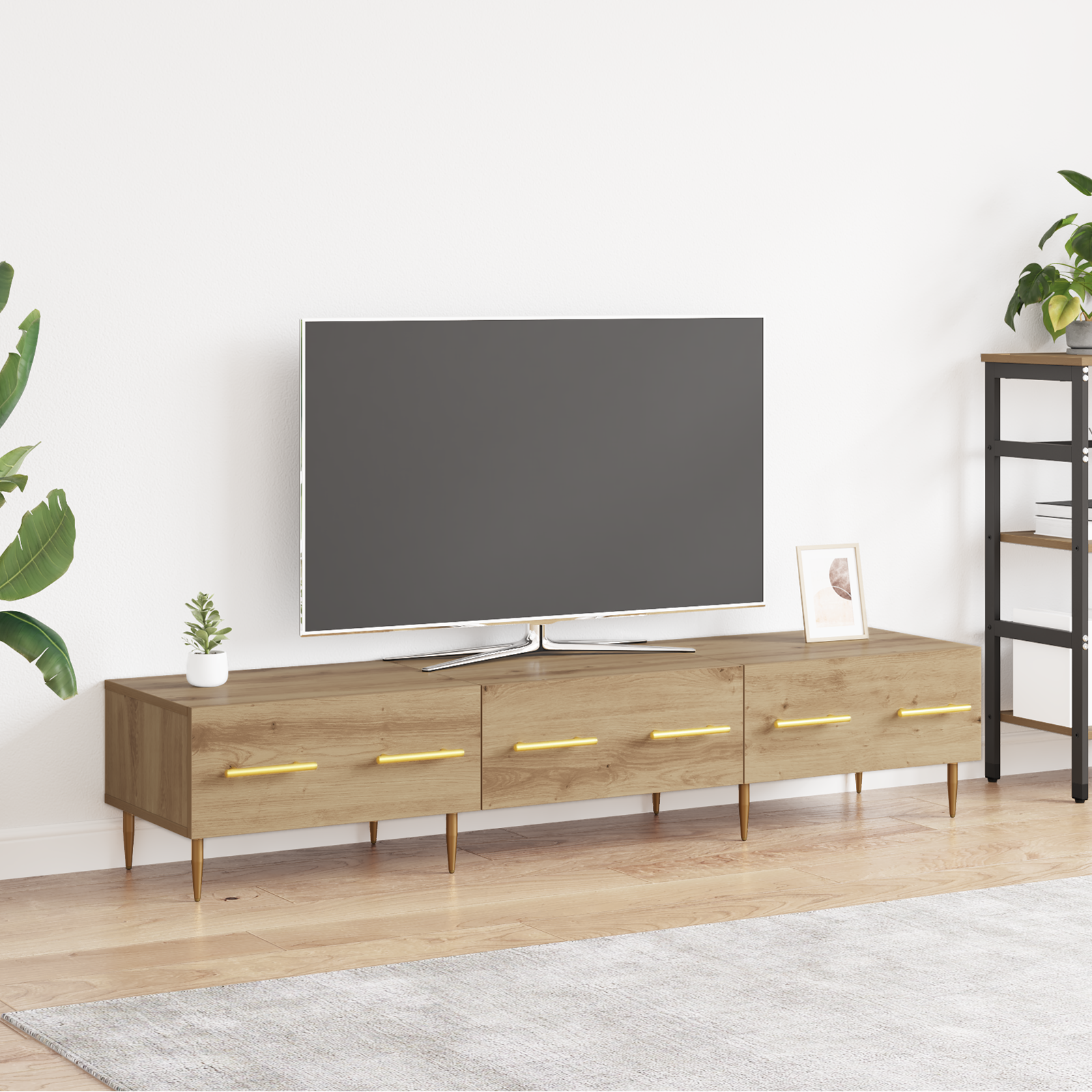 TV Cabinet Craftsman Oak 150 x 36 x 30 cm