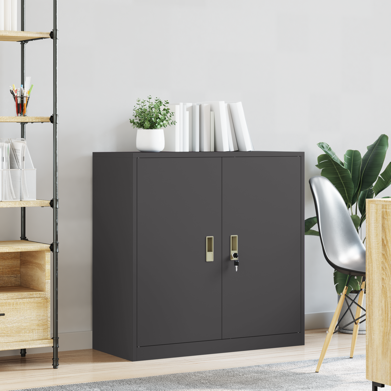 Oppbevaringsskap Juoda 90 x 40 x 90 cm Šaltai valcuita plienas
