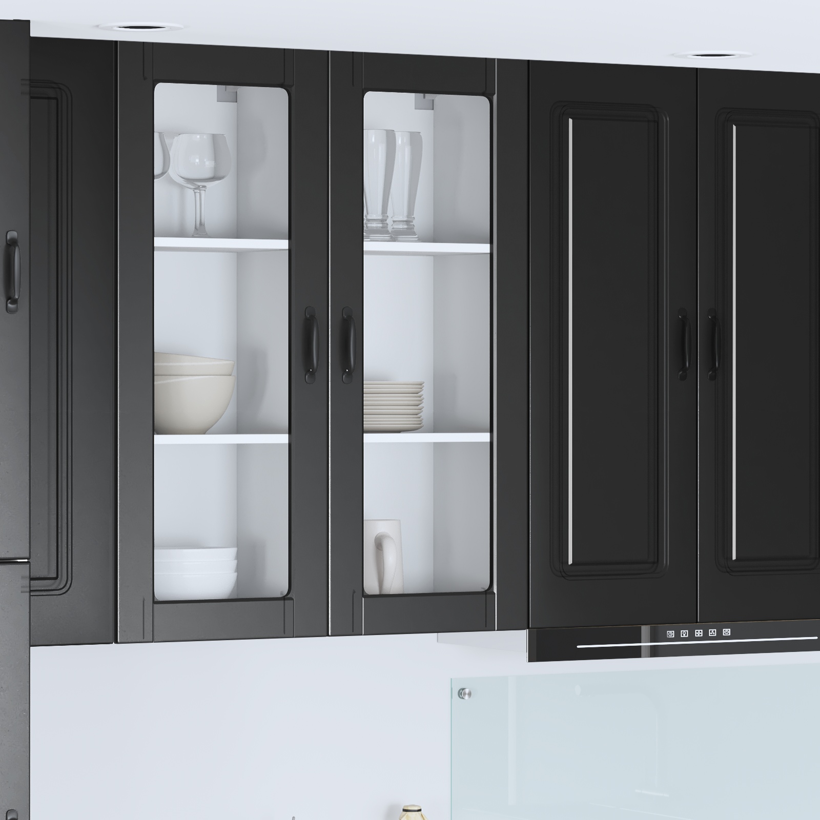 Virtuvės spintelė Juoda 40 x 31 x 100 cm Apdirbta mediena