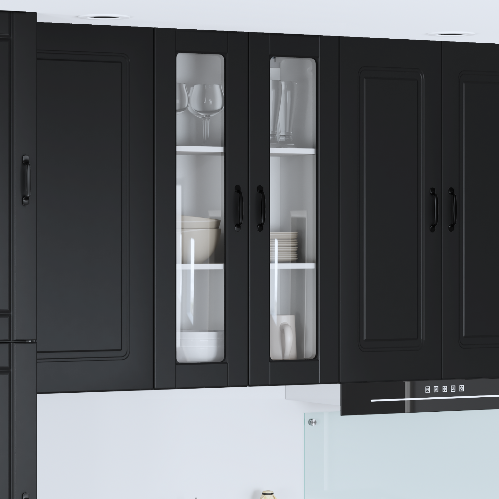 Virtuves skapītis melns 60 x 31 x 100 cm inženierijas koksne