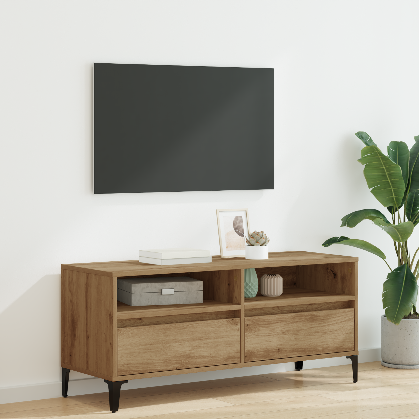 Televizoriaus spintelė Amatininkų ąžuolas 100 x 34,5 x 44,5 cm