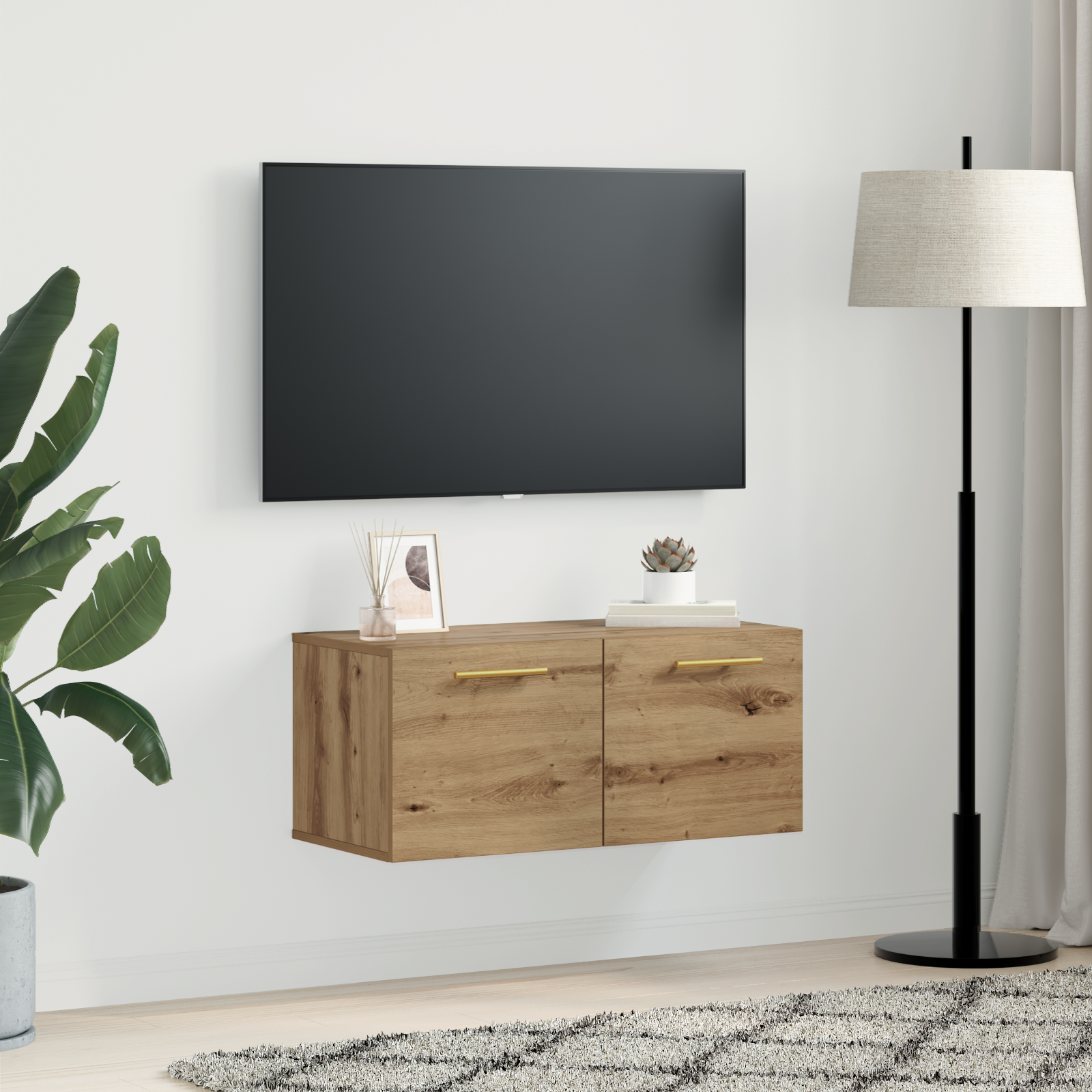 Sienas skapis ozola artisāna 80 x 36.5 x 35 cm