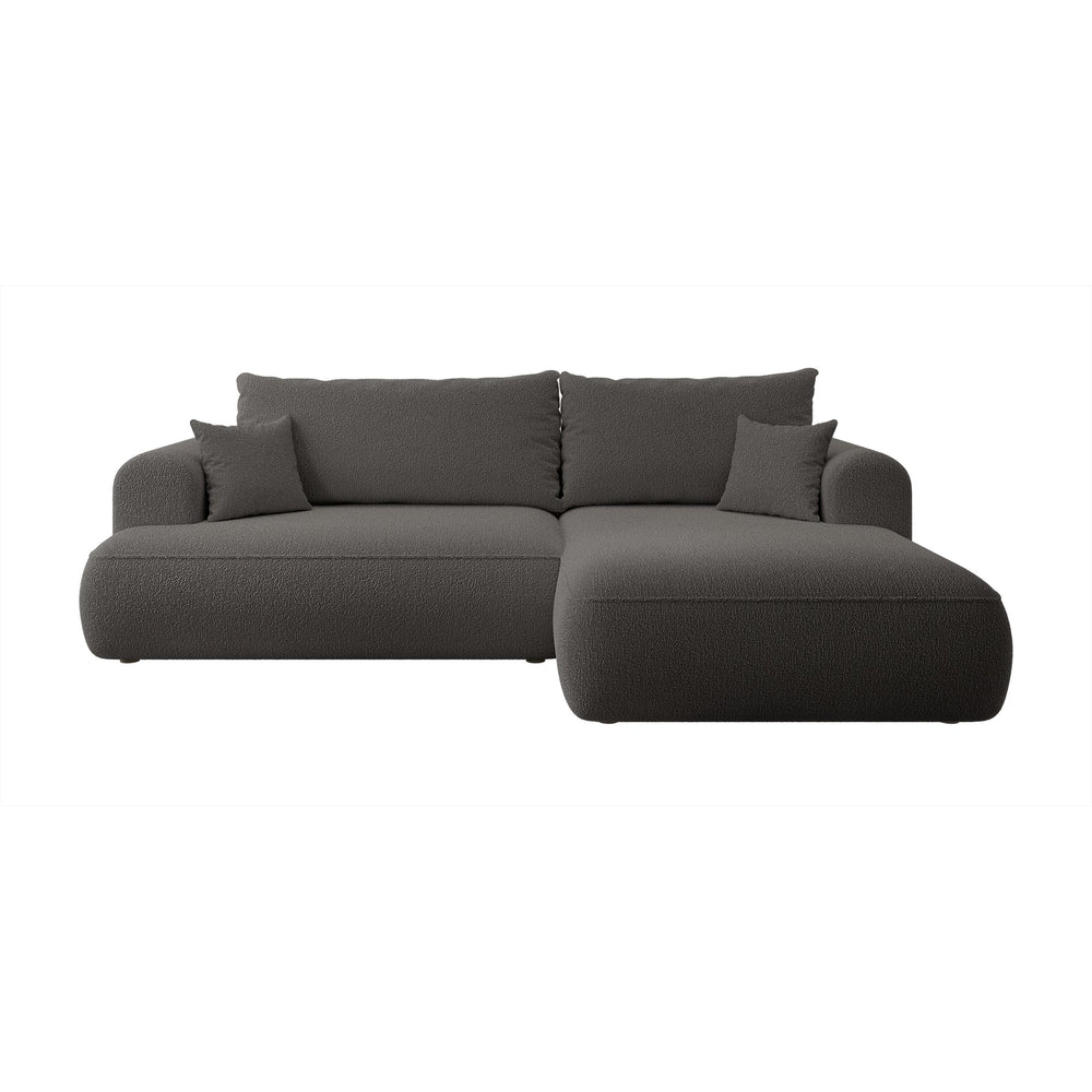 Kampinė sofa-lova CORMAC, pilka