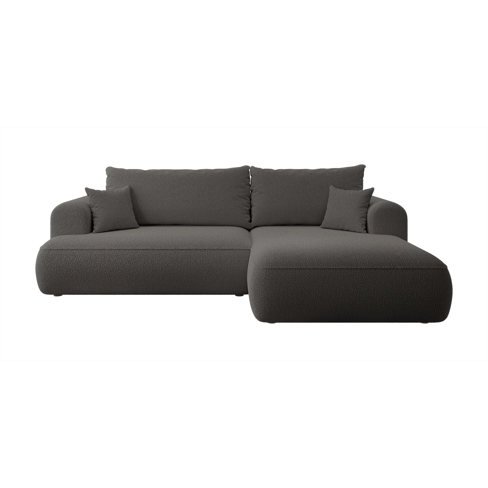 Kampinė sofa-lova CORMAC, pilka