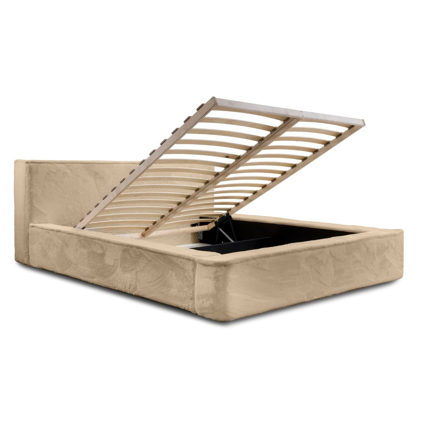 Bed JAMES, light brown