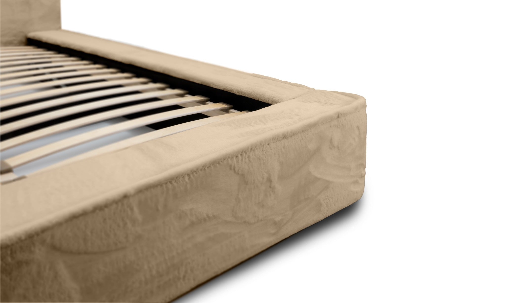 Bed JAMES, light brown