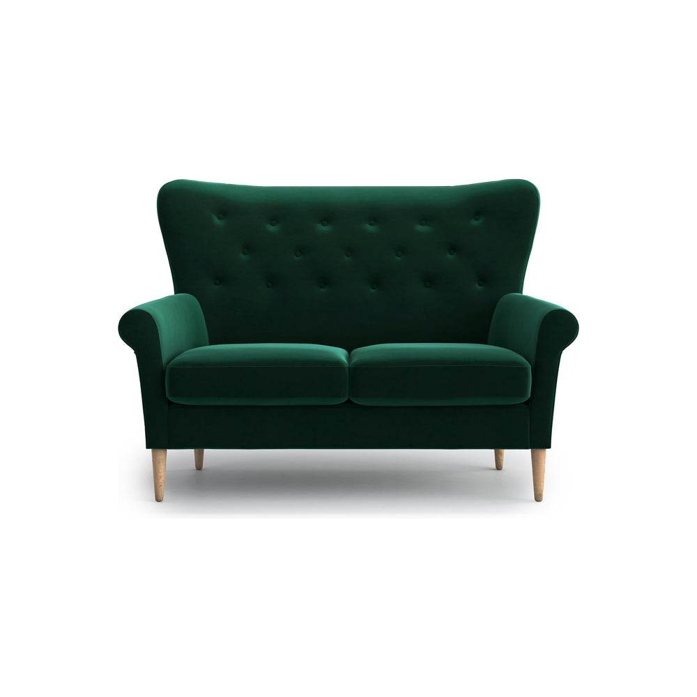 AMELIE 2 vietų sofa, žalia spalva