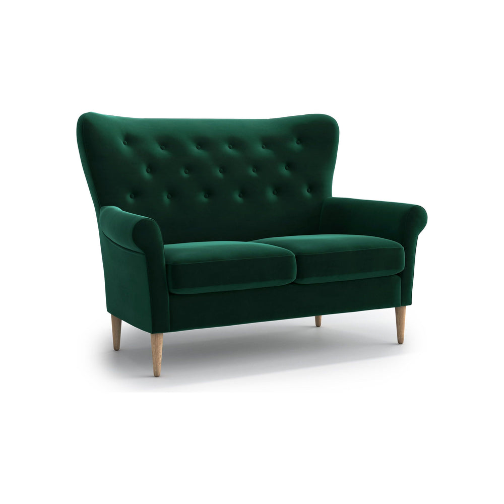 AMELIE 2 vietų sofa, žalia spalva