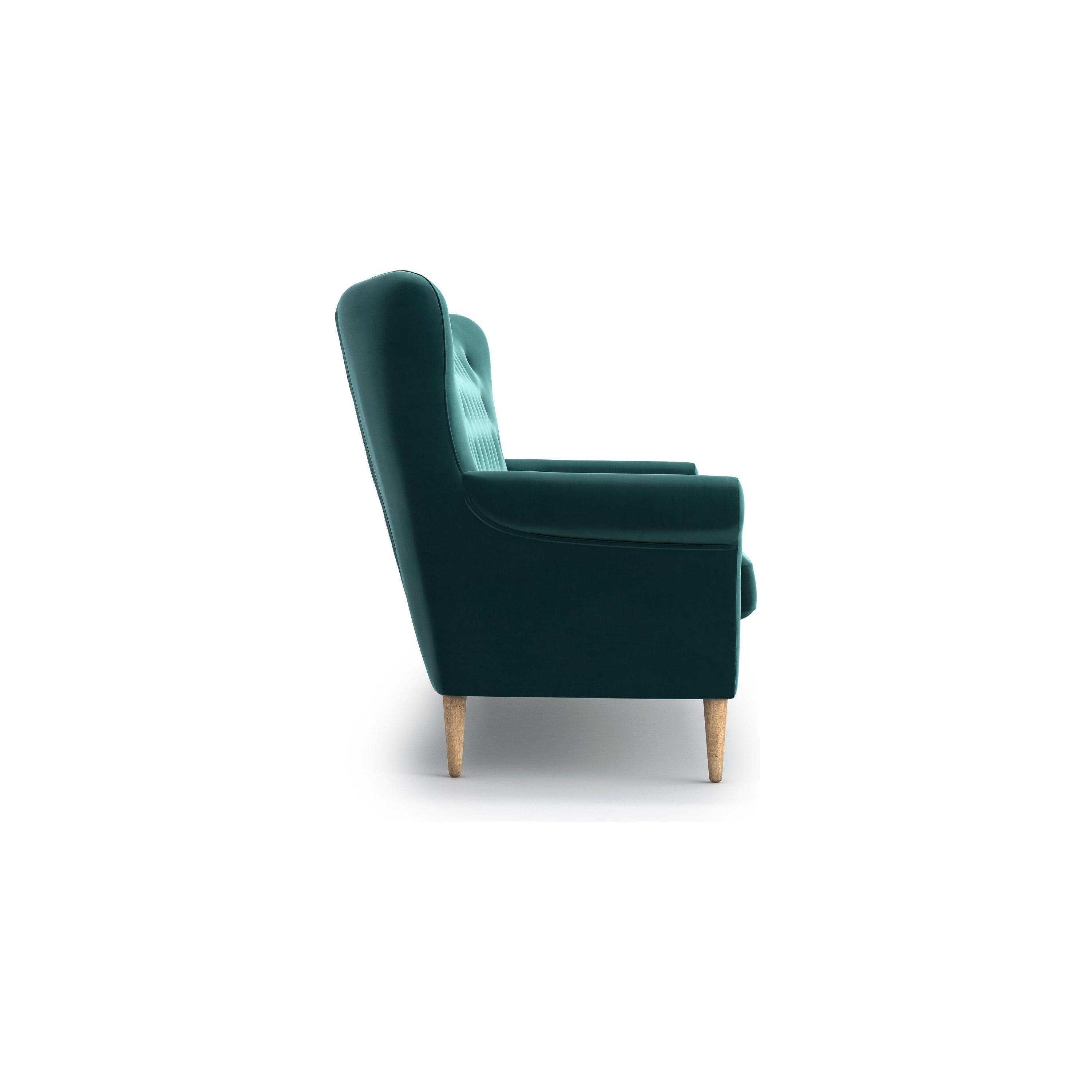 AMELIE 3 vietų sofa, žalia/mėlyna spalva