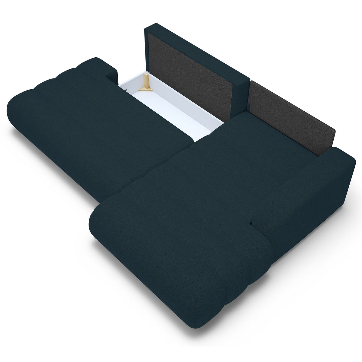 Kampinė sofa-lova ARIONE, mėlyna, dešinė