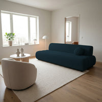 Sofa-lova ARIONE, mėlyna šenilas