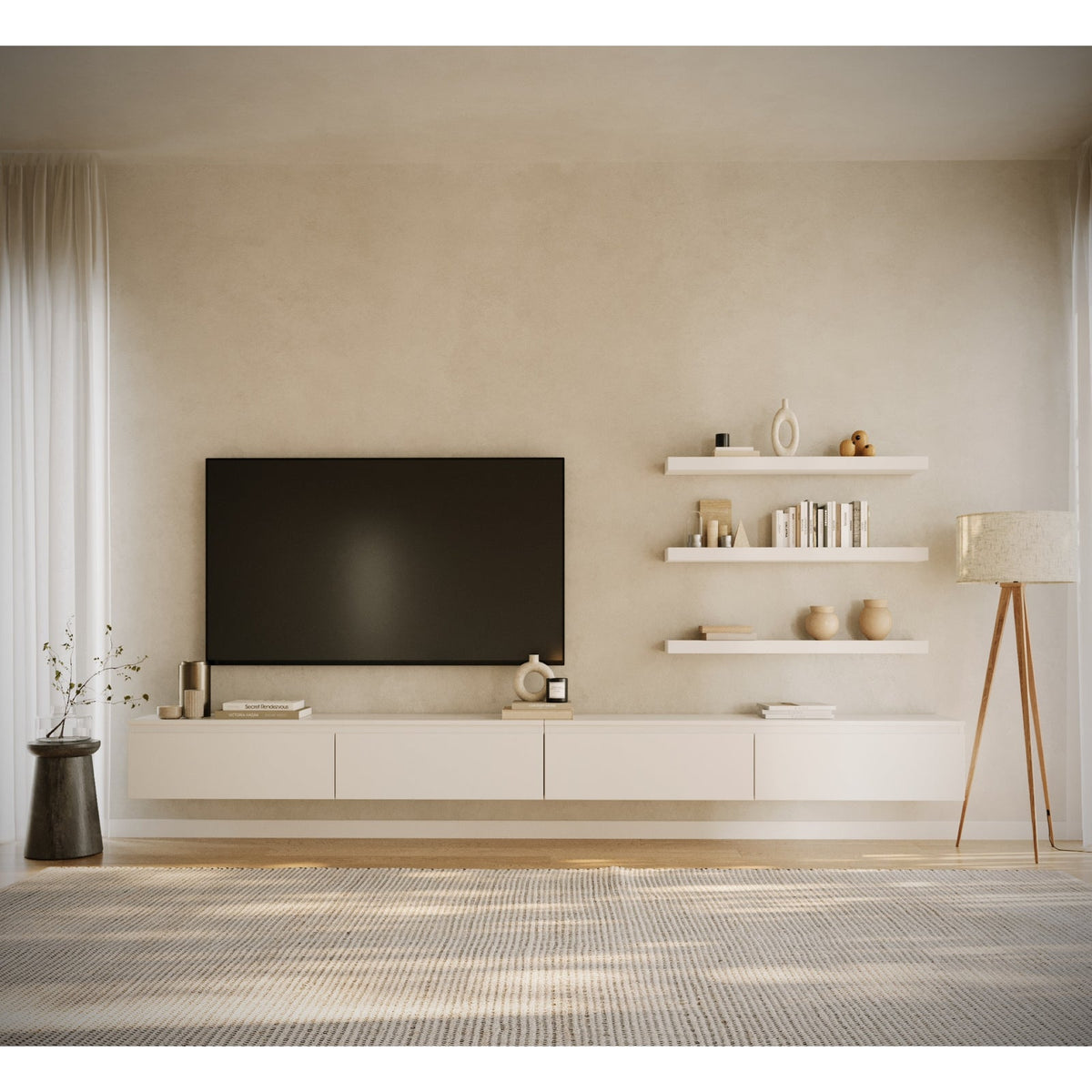 TV staliukas SVEN, baltas, 300 cm
