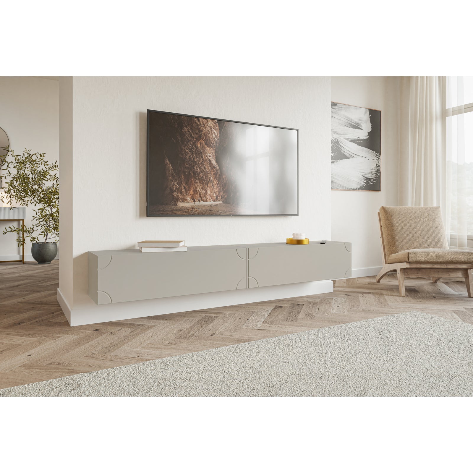 TV staliukas BISIRA, kašmyro, 200 cm
