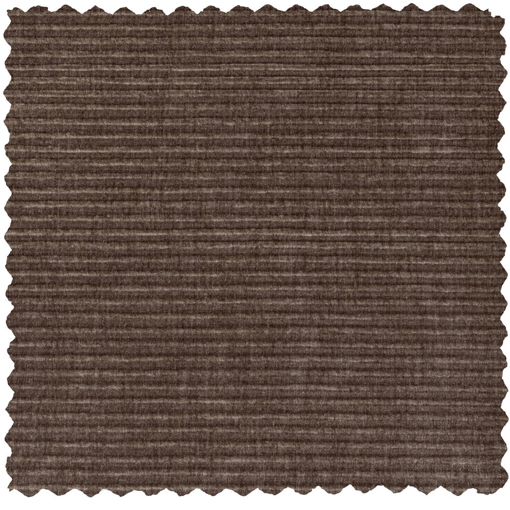 Sofa STATEMENT XL, grey-brown ribbed fabric