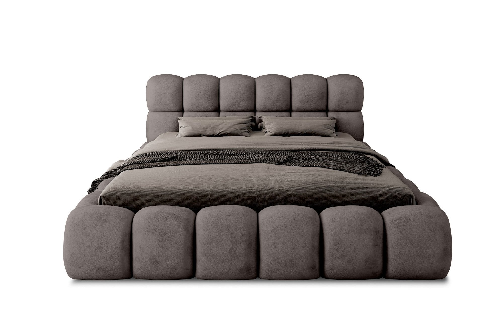 Miegamojo lova JASMIJA, tamsiai ruda aphrodite