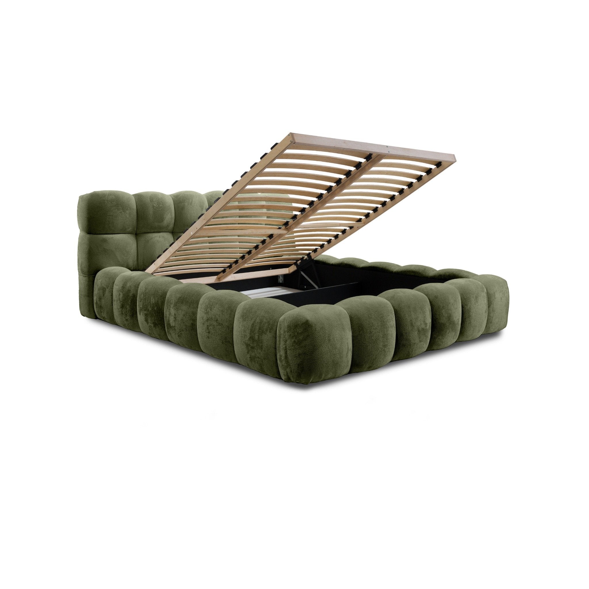 Miegamojo lova JASMIJA, tamsiai žalia aphrodite