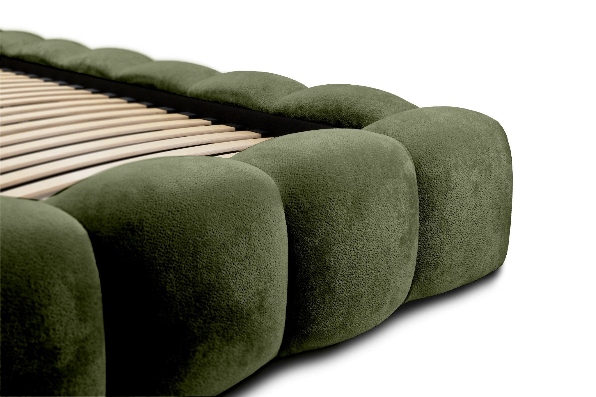 Miegamojo lova JASMIJA, tamsiai žalia aphrodite