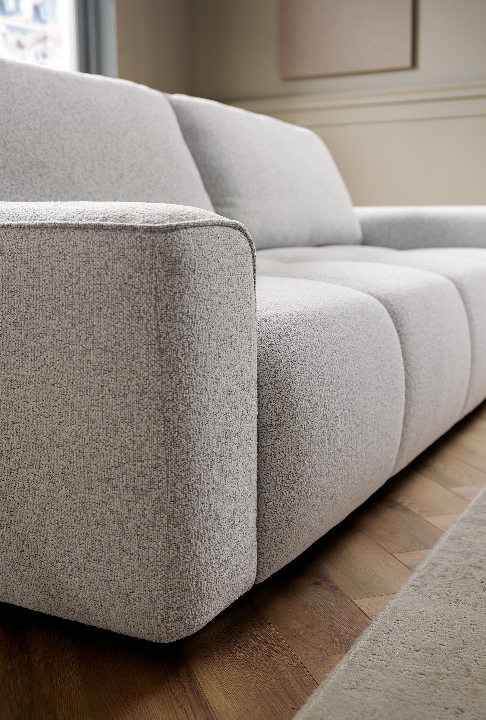 Kampinė sofa-lova BALIS, pilka